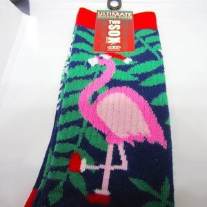 Flamingo and Bob Ross Christmas Socks